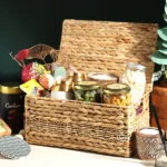 Seagrass Storage Boxes & Basket with Metal Frame