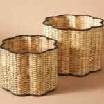 Rattan Laundry Basket | wicker basket with lid | Bamboo toy Storage basket