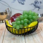 Metal Wire Bread/Roti/Fruit Basket – Powder Coated Black Matt