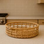 Handmade Raffia Basket 20x20x4
