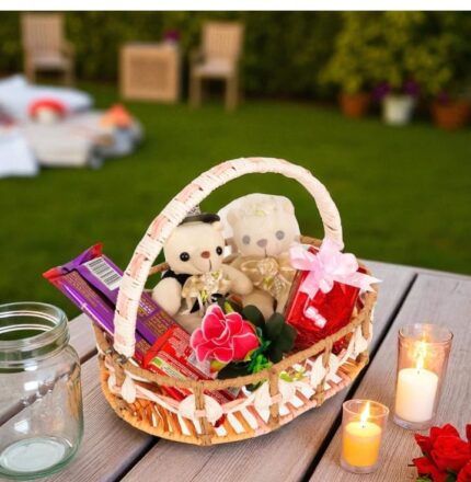 Handcrafted Raffia Basket