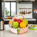 Multicolor Raffia Basket