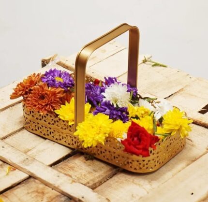 Pooja Metal Basket
