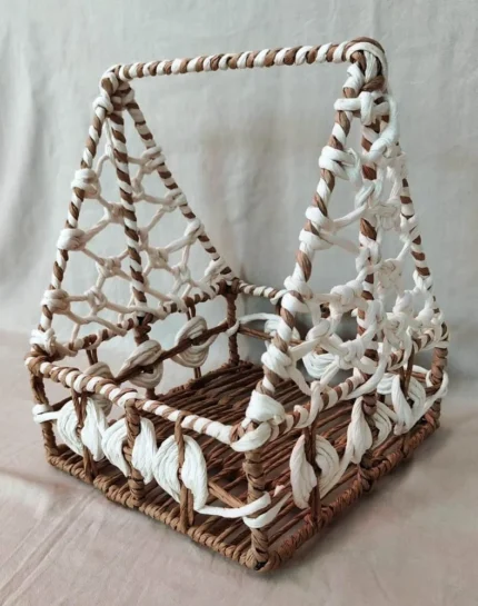 Brown Handmade Jute Basket