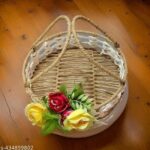 Paper Round Raffia basket hamper